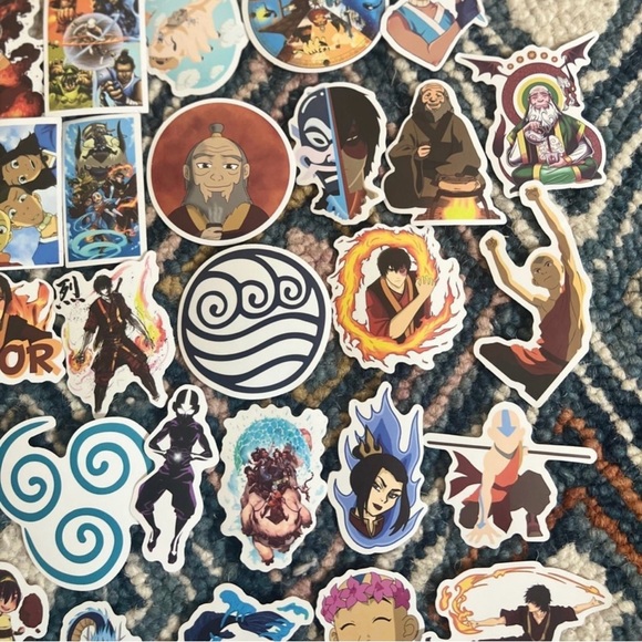 Avatar: The Lost Airbender Anime 50 pcs Sticker Set Japanese Anime - Picture 4 of 8